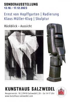 Ausstellungsplakat Mueller Hopffgarten
